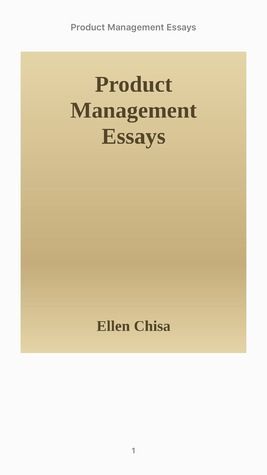 Product Management Essays