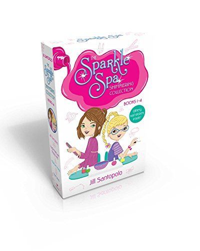 The Sparkle Spa Shimmering Collection Books 1-4 (Glittery nail stickers inside!)