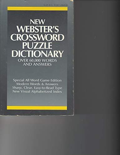 Webster's Crossword Puzzle Dictionary