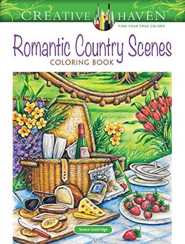 Creative Haven Romantic Country Scenes Coloring Book