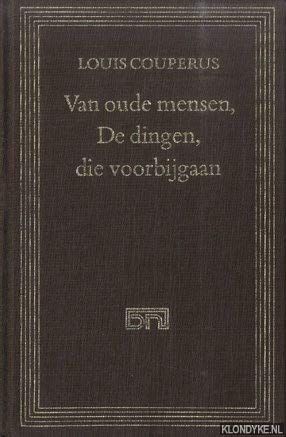 Van oude mensen, de dingen die voorbijgaan