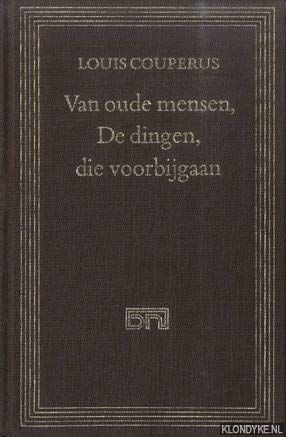 Van oude mensen, de dingen die voorbijgaan