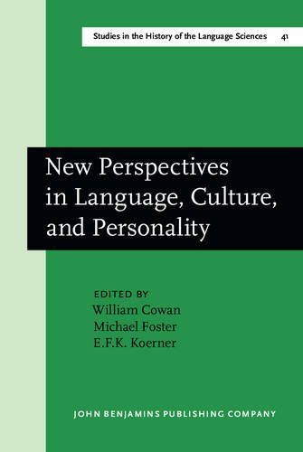 New Perspectives in Language, Culture, and Personality