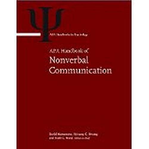 APA Handbook of Nonverbal Communication