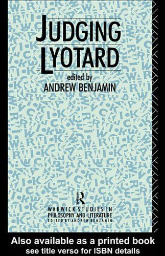 Judging Lyotard