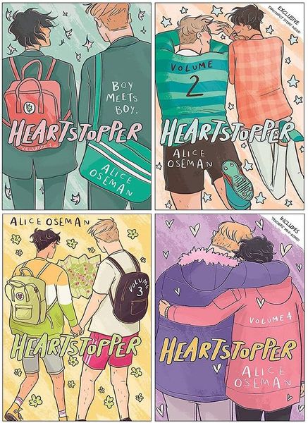 Heartstopper Series Volume 1-4 Books Set By Alice Oseman