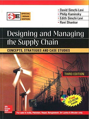 Designing and Managing the Supply Chain