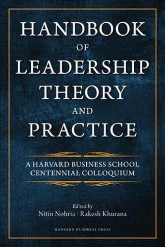 Handbook of Leadership Theory and Practice