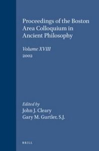 Proceedings of the Boston Area Colloquium in Ancient Philosophy