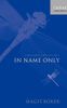 Structuring Sense: Volume 1: In Name Only