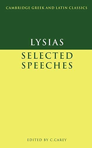 Lysias: Selected Speeches