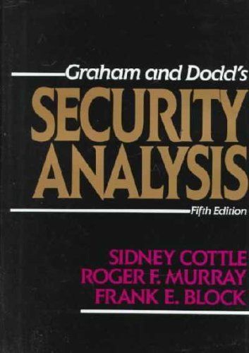 Graham and Dodd's Security Analysis