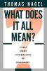 What Does It All Mean?:A Very Short Introduction to Philosophy