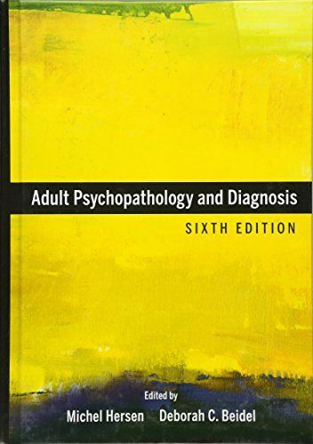 Adult psychopathology and diagnosis