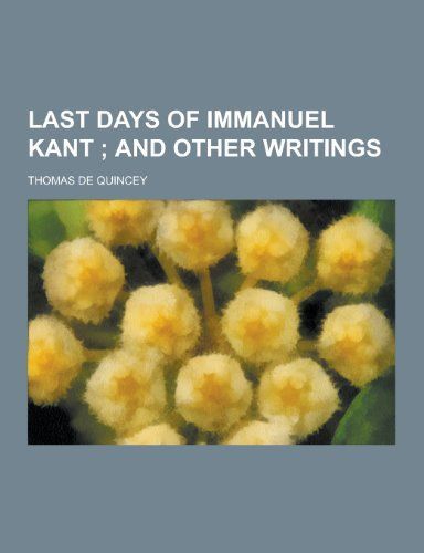 Last Days of Immanuel Kant