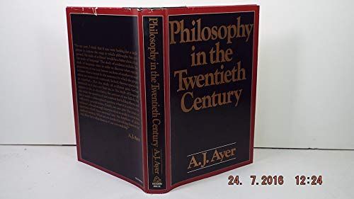Philosophy in the Twentieth Century