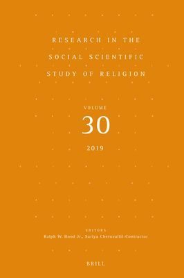 Research in the Social Scientific Study of Religion