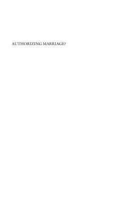 Authorizing Marriage?