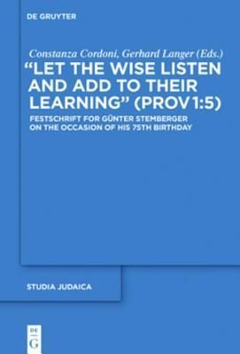 "Let the Wise Listen and add to Their Learning" (Prov 1:5)