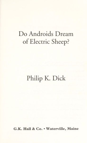 Do Androids Dream of Electric Sheep?