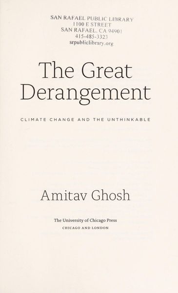 The Great Derangement