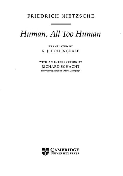 Nietzsche: Human, All Too Human