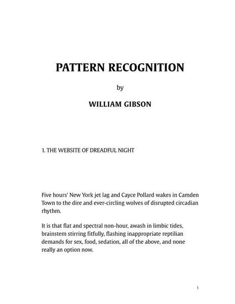 Pattern Recognition