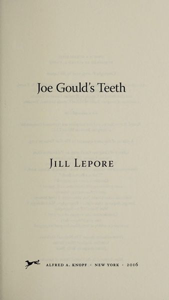 Joe Gould's Teeth