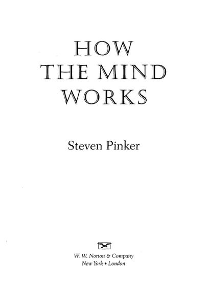 How the Mind Works