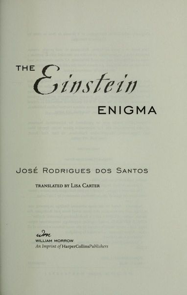 The Einstein enigma