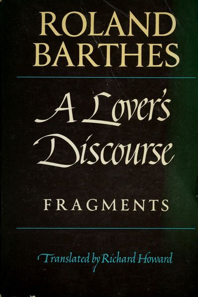 A lover's discourse