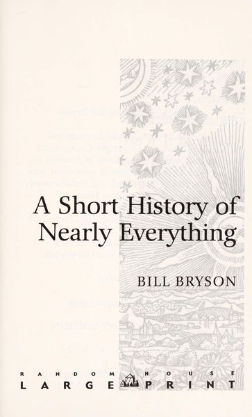 A short history of nearly everything