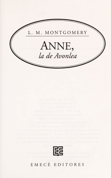Anne, la de Avonlea