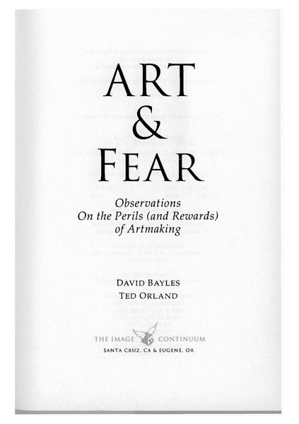 Art & Fear