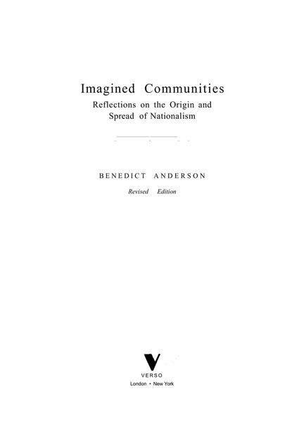 Imagined communities