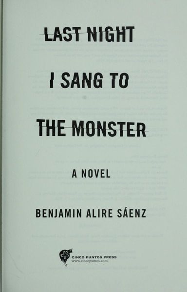 Last night I sang to the monster