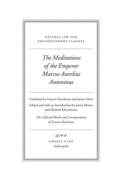 The Meditations of Marcus Aurelius