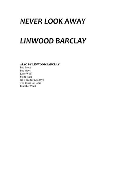 Never look away