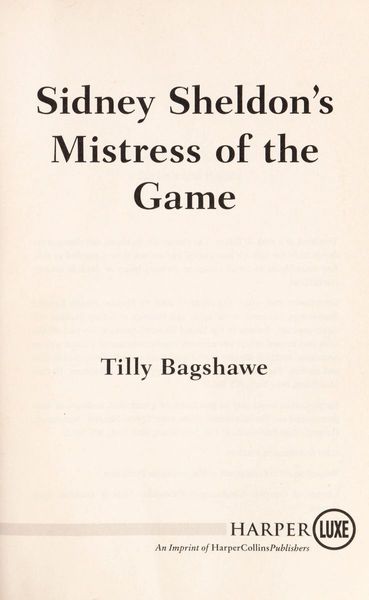 Sidney Sheldon's Mistress of the game