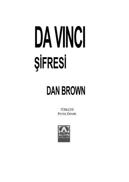 Da Vinci sifresi