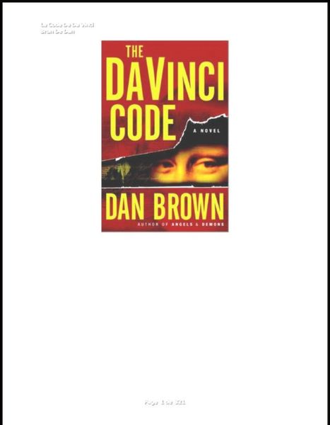 Da Vinci Code (French language edition)