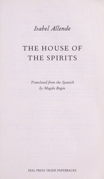 The house of the spirits