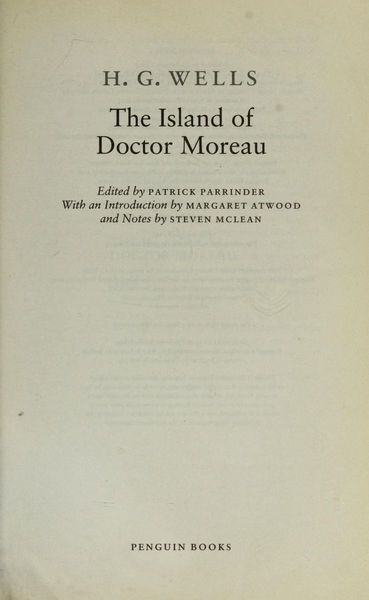 The Island of Dr Moreau (Penguin Classics)