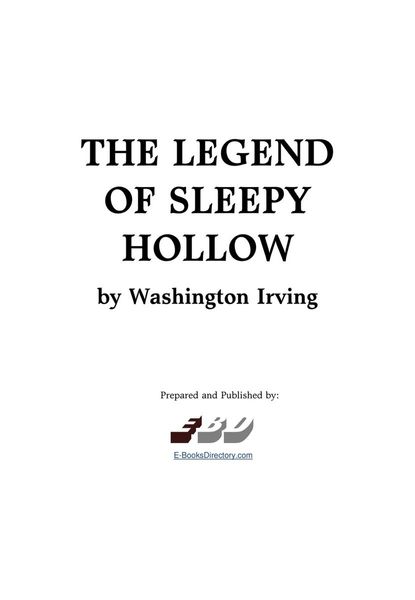 The legend of Sleepy Hollow
