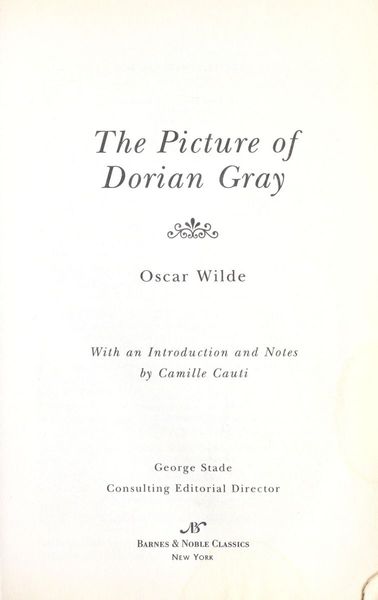 The picture of Dorian Gray