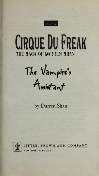The vampire's assistant