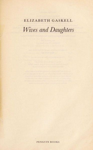 Wives and Daughters