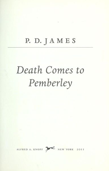 Death comes to Pemberley