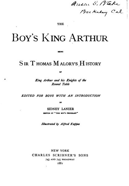 The Boy's King Arthur