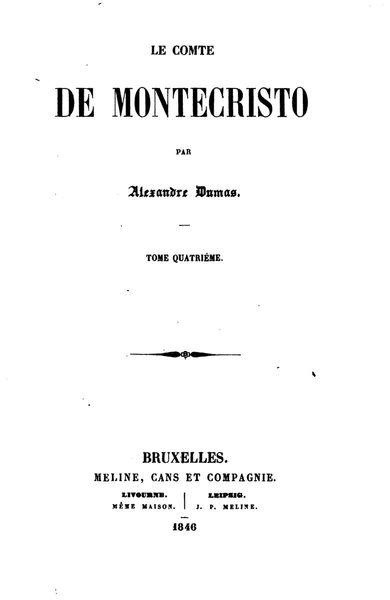 Le comte de Monte-Cristo